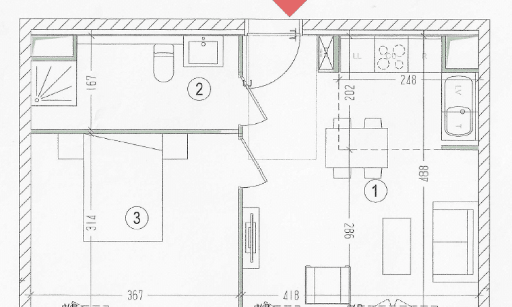 Appartement 2 pièces 37 m² · à Romainville · 36,6 m² · 315 €/mois